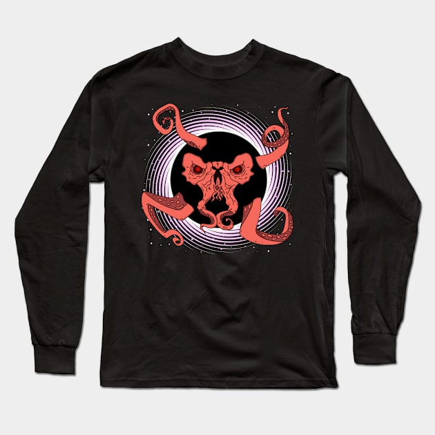 Cthulhu in the space Long Sleeve T-Shirt by Heddoresu